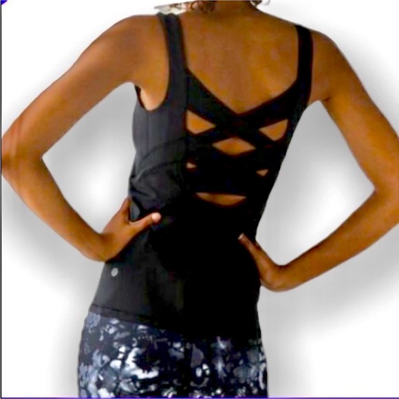 lululemon athletica Tops - Lululemon Athletica Sport double mesh cross cross back Top